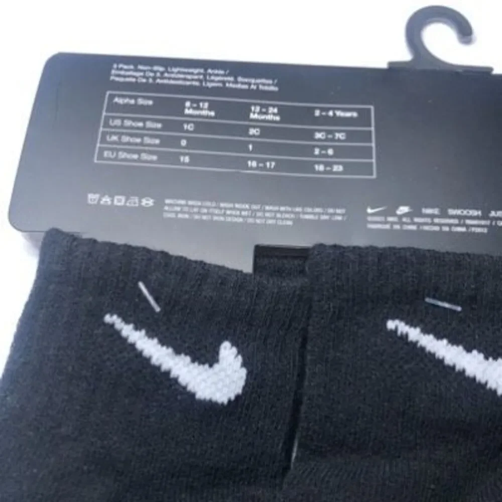 Nike Baby Ankle Gripper Socks 3-pack 12-24 Months
